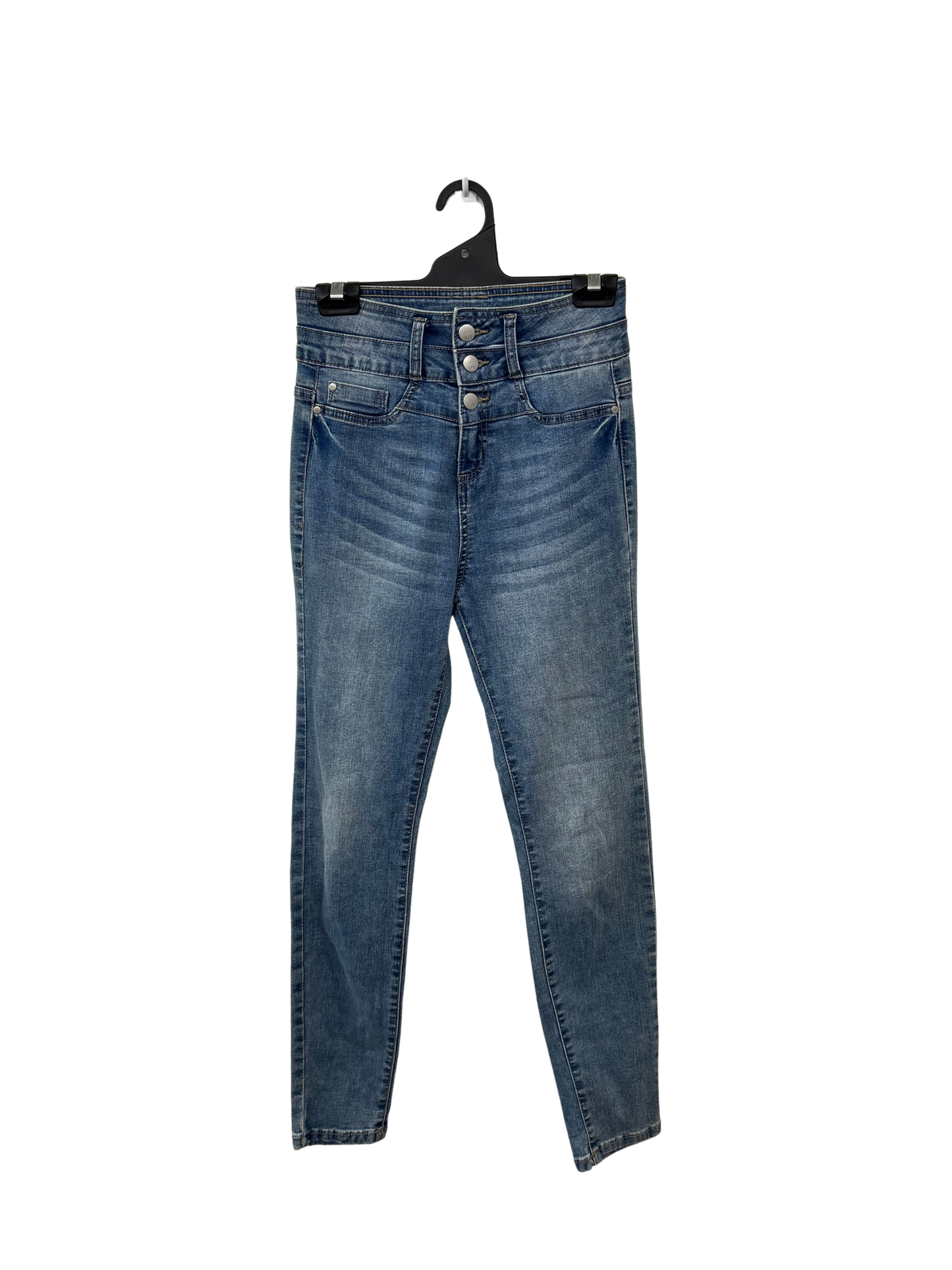 Blue Highwaisted Skinny Jeans