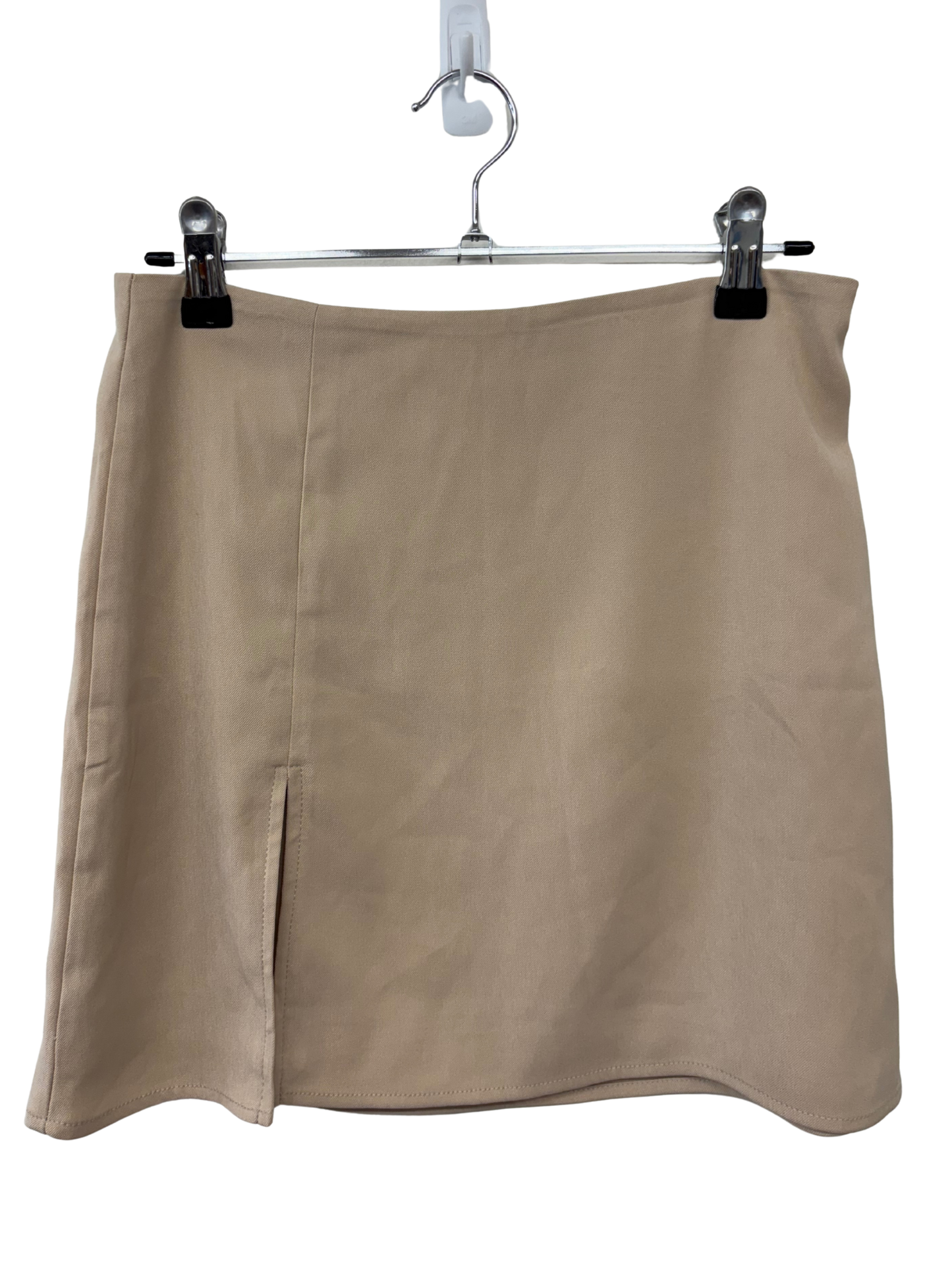 Nude High Waisted Short Skirt