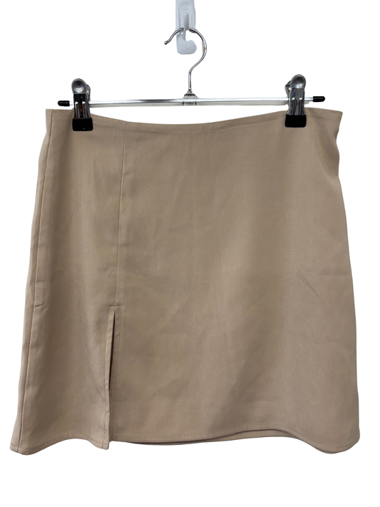 Nude High Waisted Short Skirt