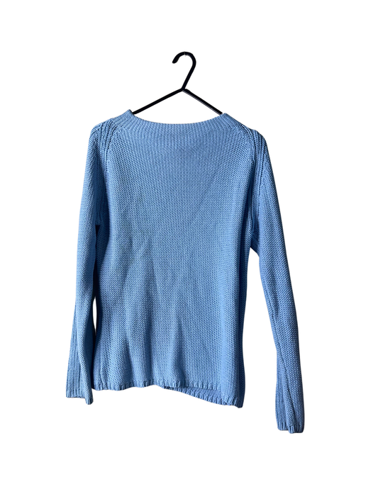 00s Light Blue Long Sleeve Knit Jumper