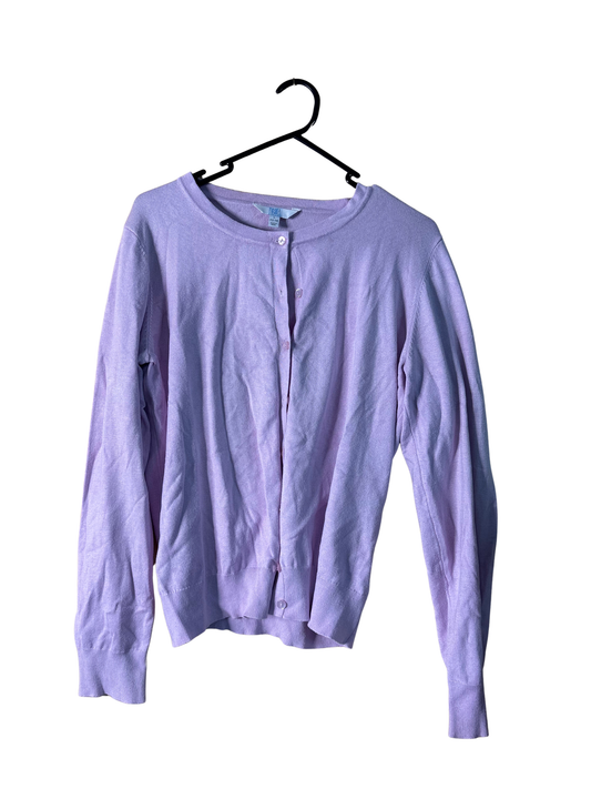 Light Purple/Pink Long Sleeve Button Up Cardigan