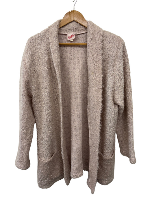Vintage Light Pink Knit Long Cardigan