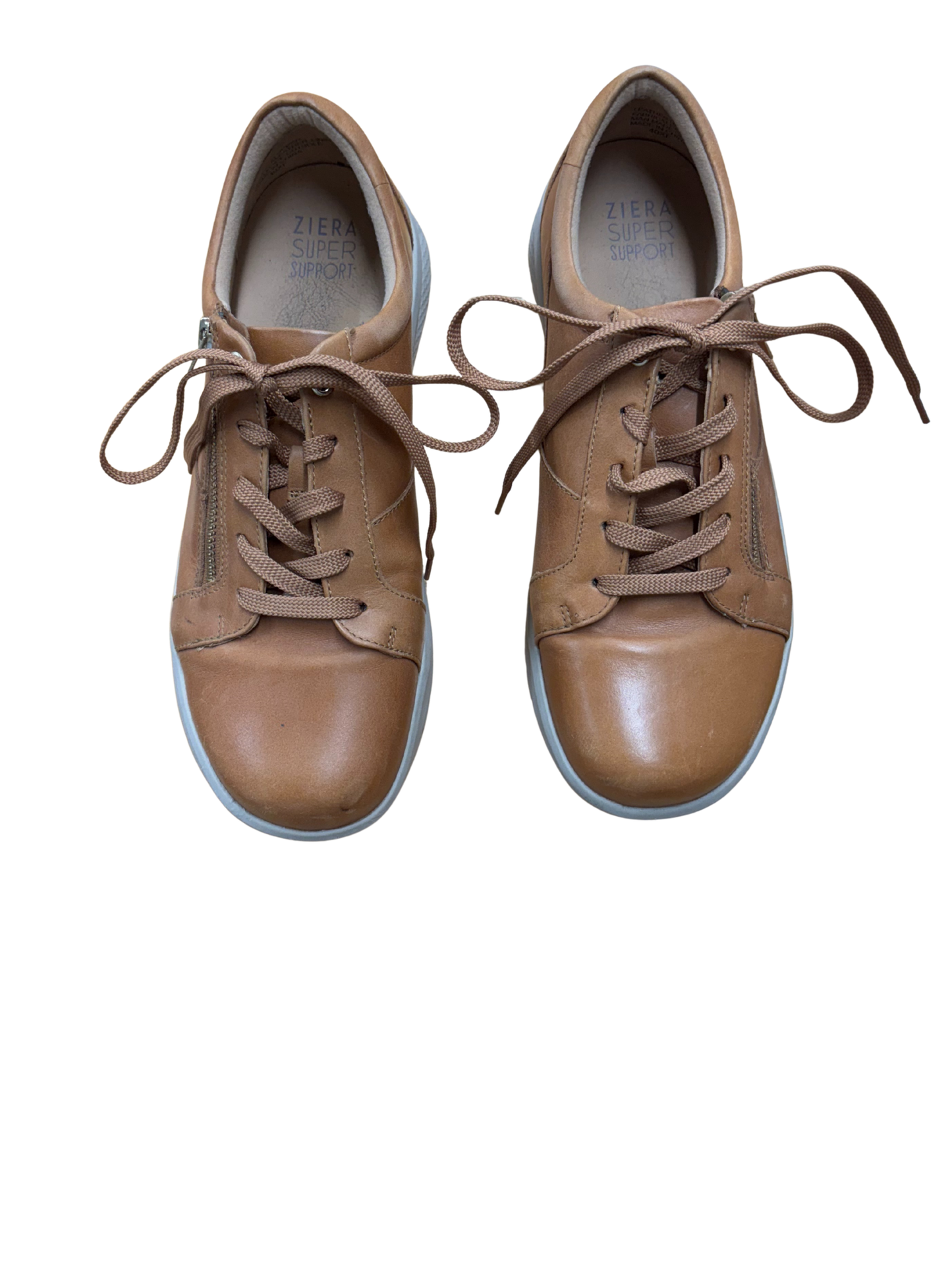 Light Brown Low cut Laceup Sneakers
