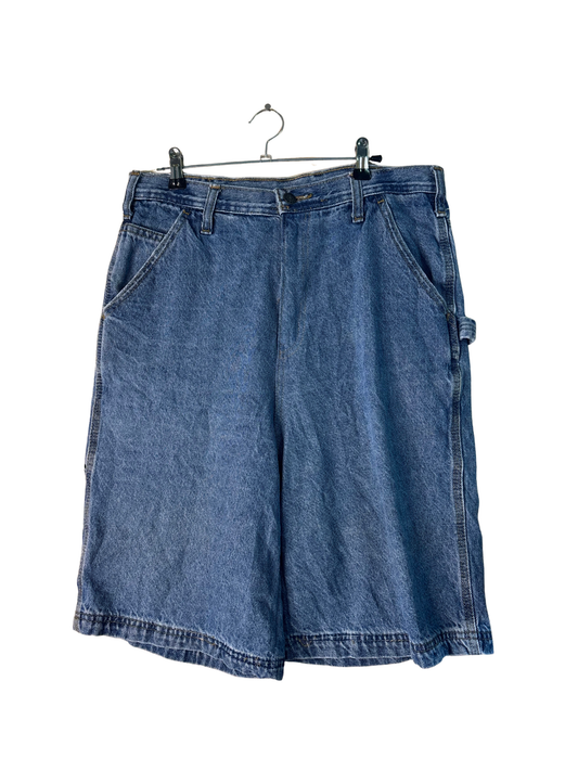 Vintage Blue Low-Rise Carpenter Shorts