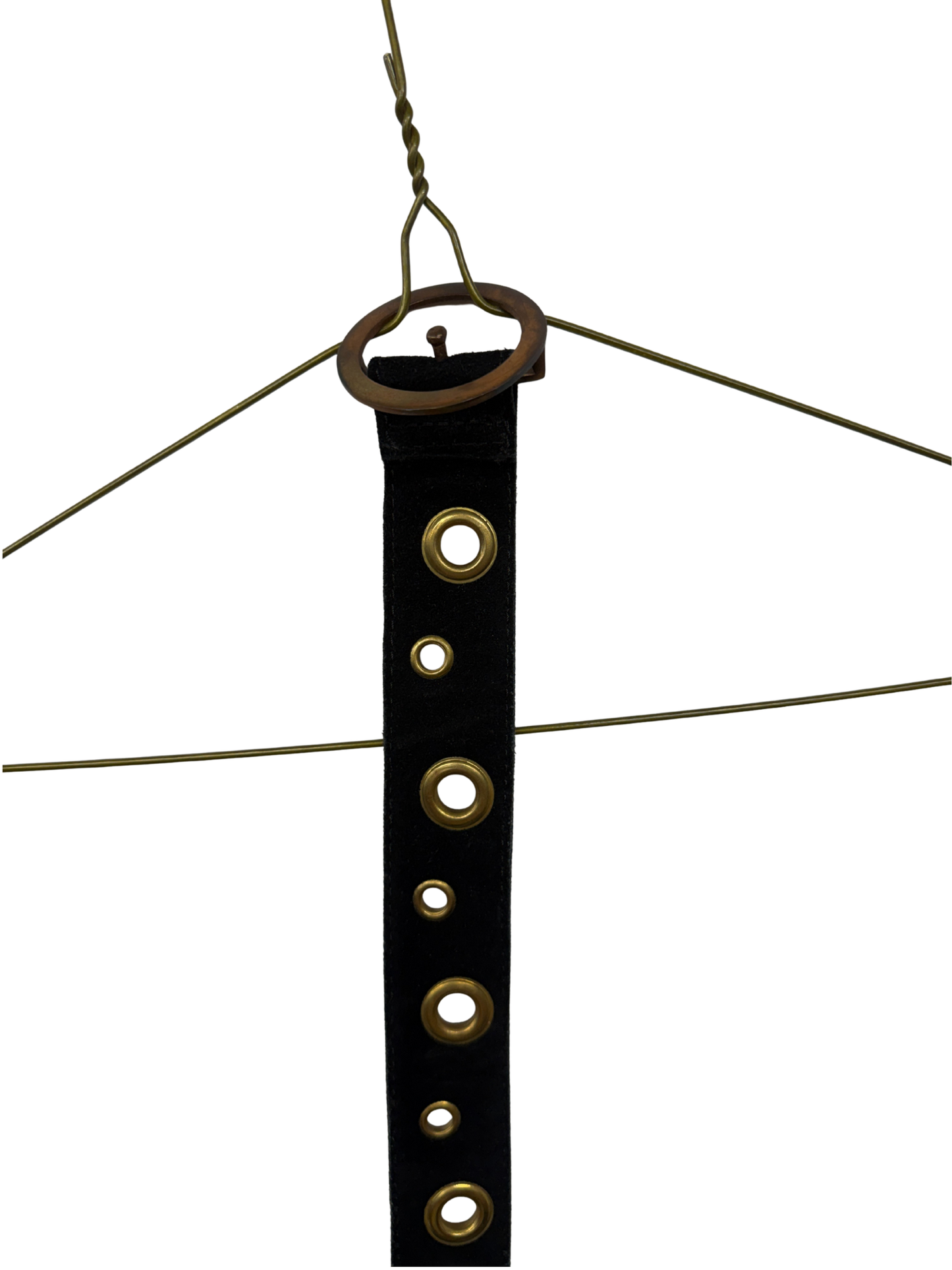 Black/Bronze Grommet Belt