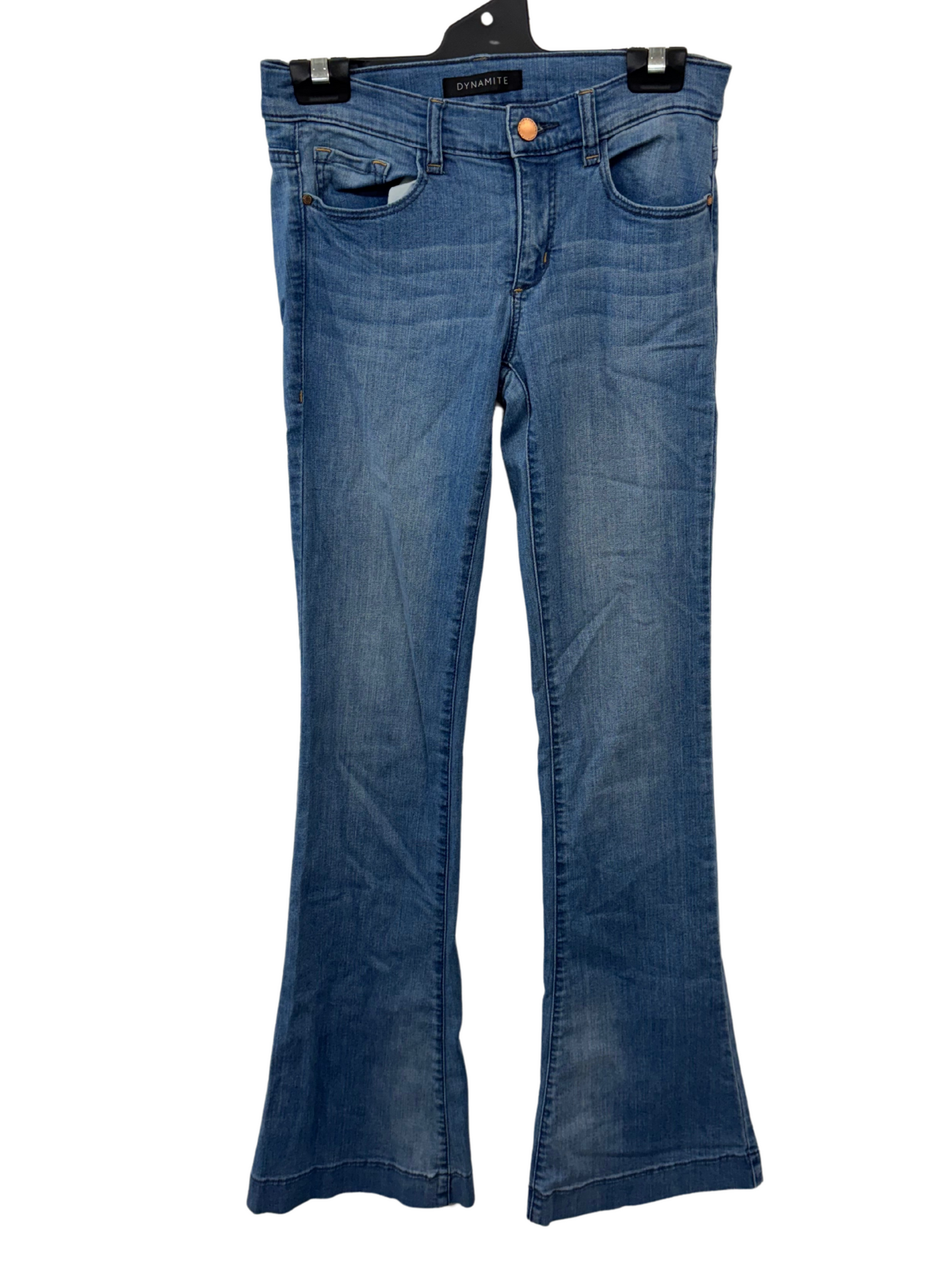 Blue Low-Rise Flare Jeans