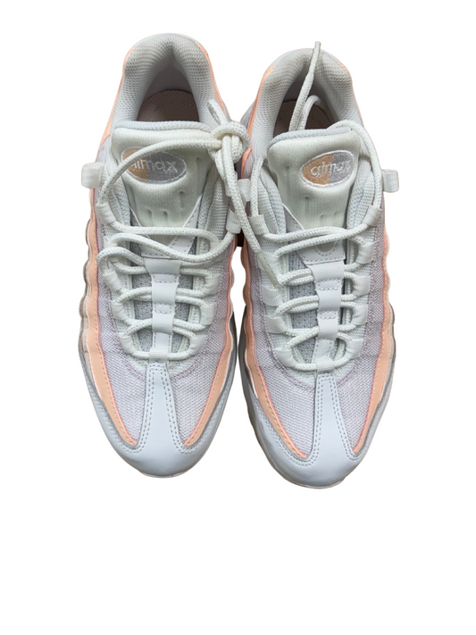 White, Pink Low Cut 'Air Max' Sneakers