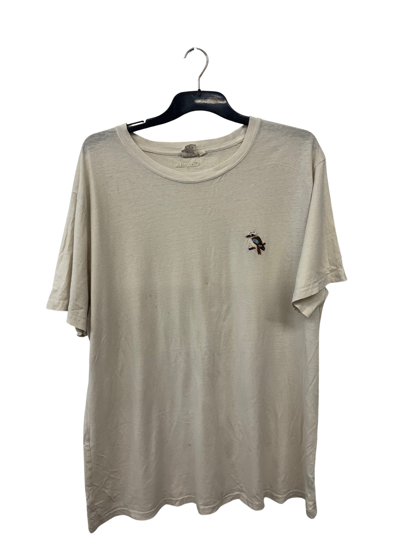 Cream Short Sleeve Shirt with Kookaburra Logo