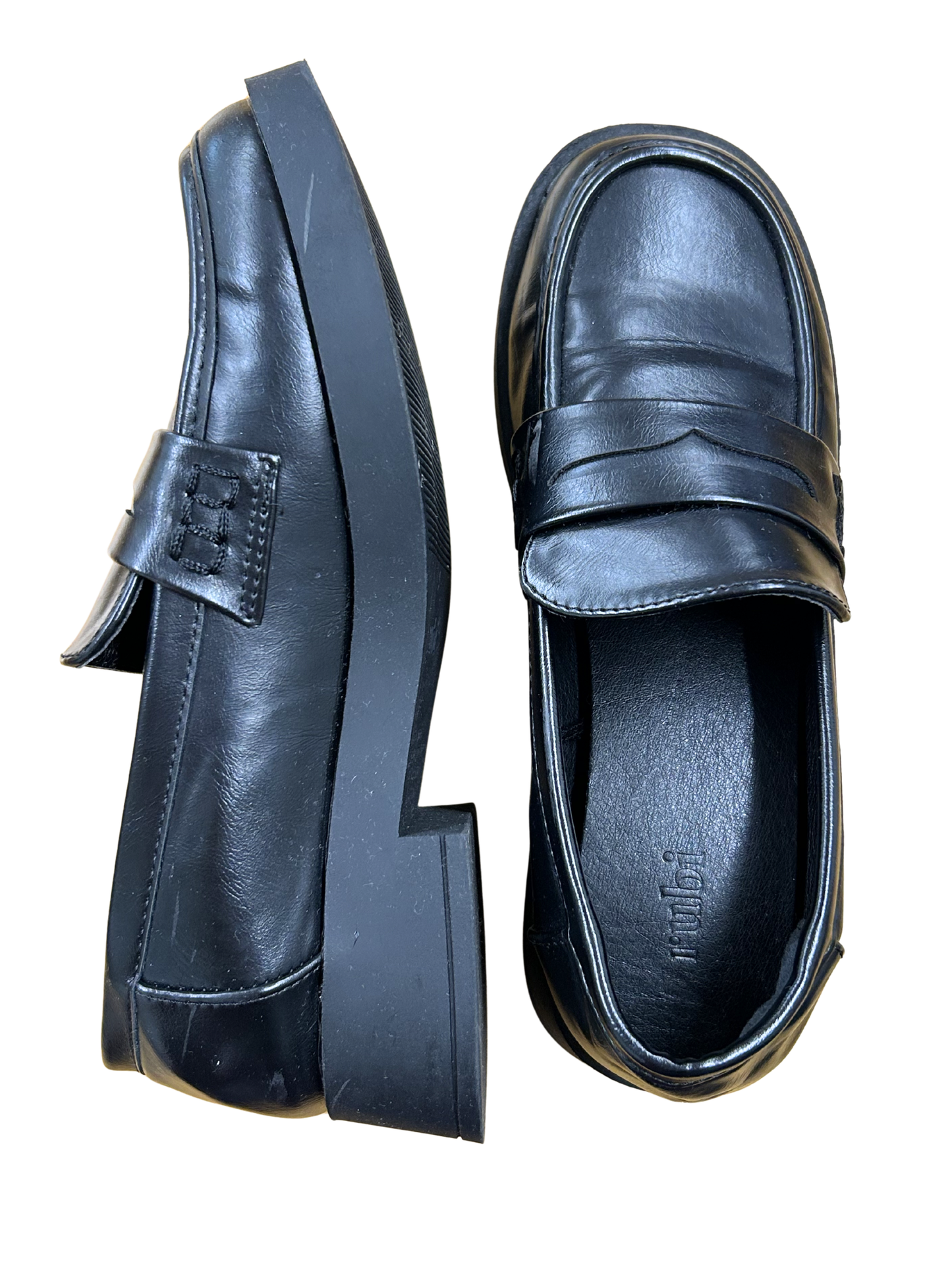 Black Heeled Loafers