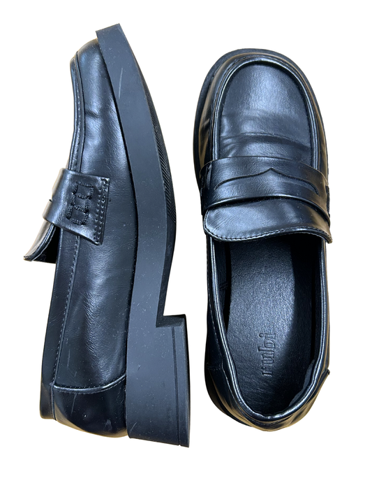 Black Heeled Loafers