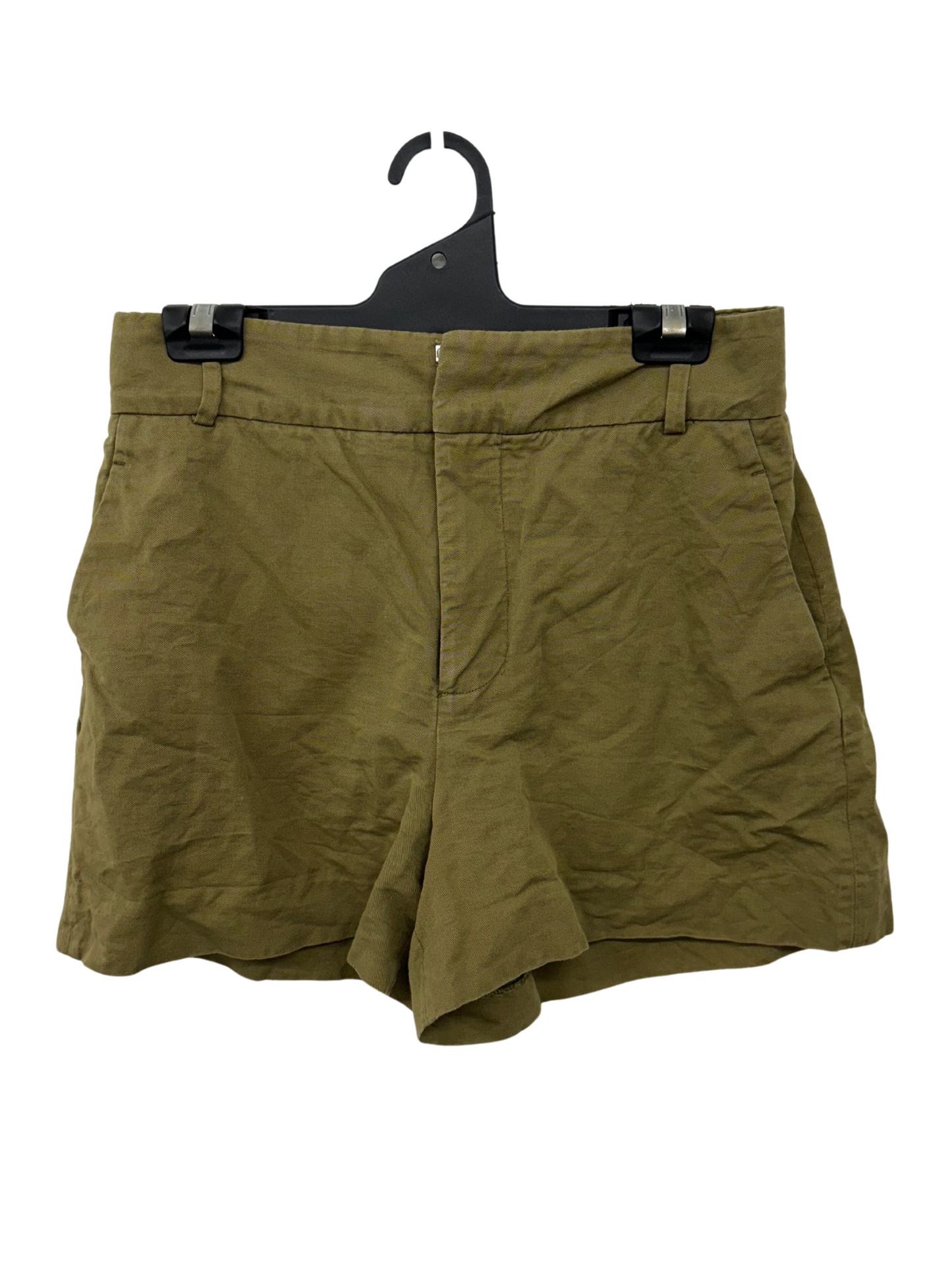 Khaki Green Tailored Shorts