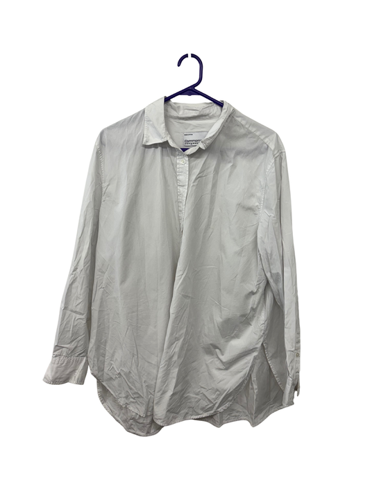 White Long Sleeve Button Up Shirt