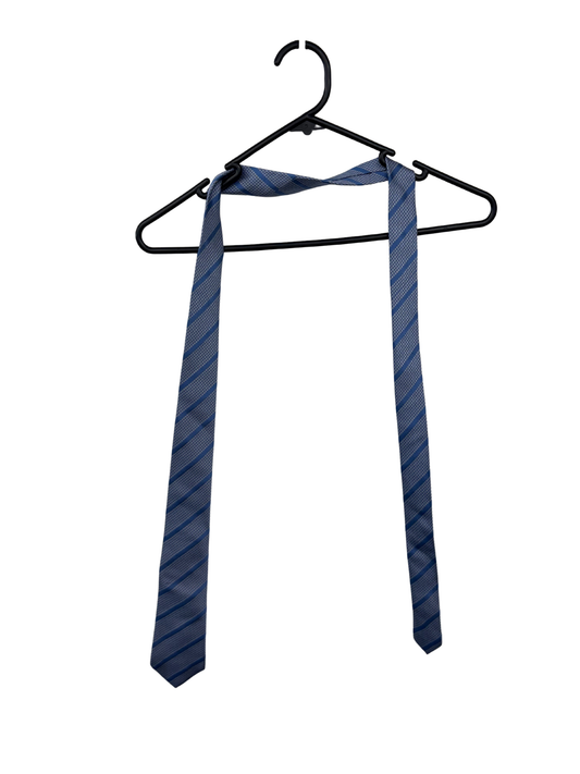 Light Blue Diagonal Stripe Tie