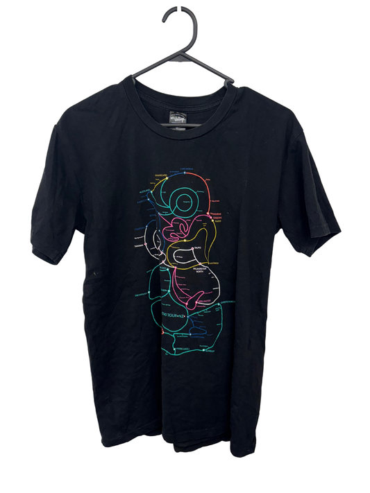 Black Short Sleeve T Shirt with New Zealand Logo