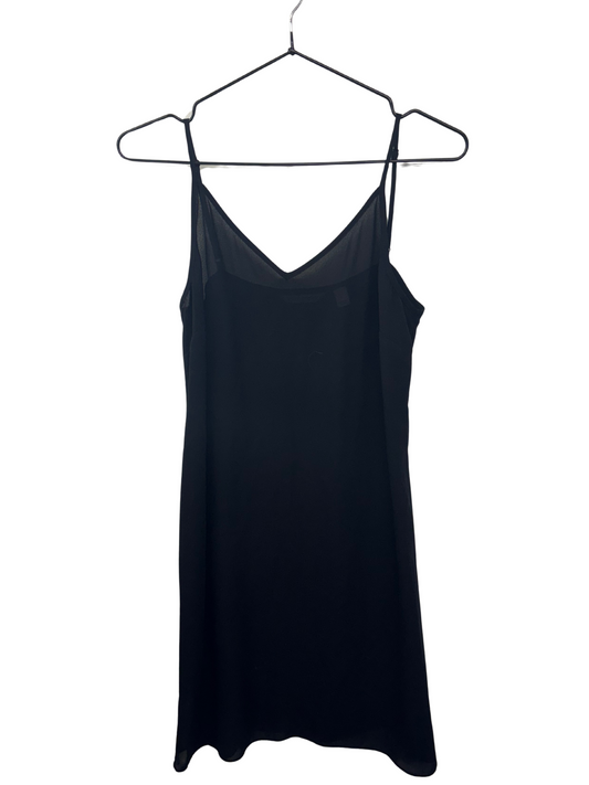 Black Sheer Strappy Short Dress