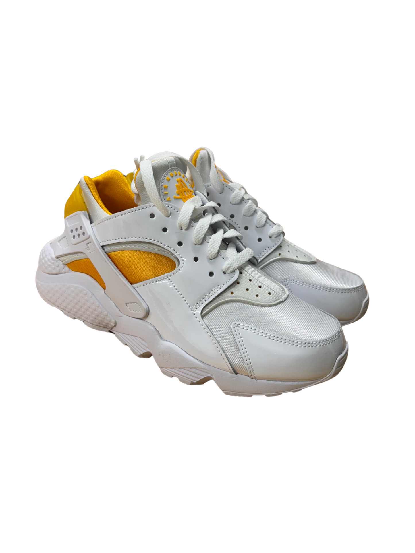 White & Yellow Sneakers
