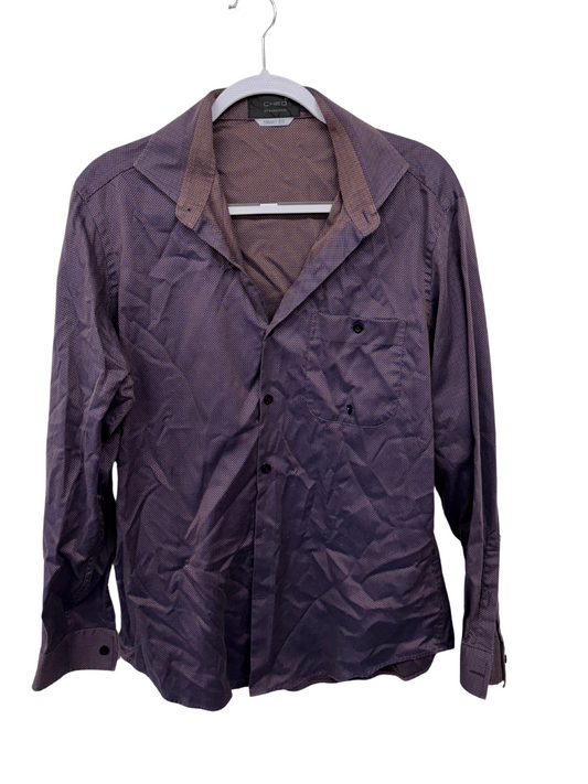 Vintage Purple Long Sleeve Button Up Shirt