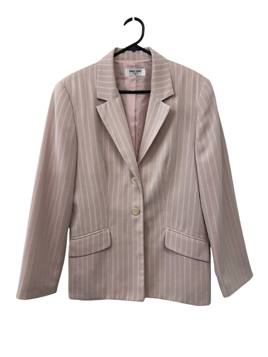 Vintage Pale Pink Pinstripe Blazer