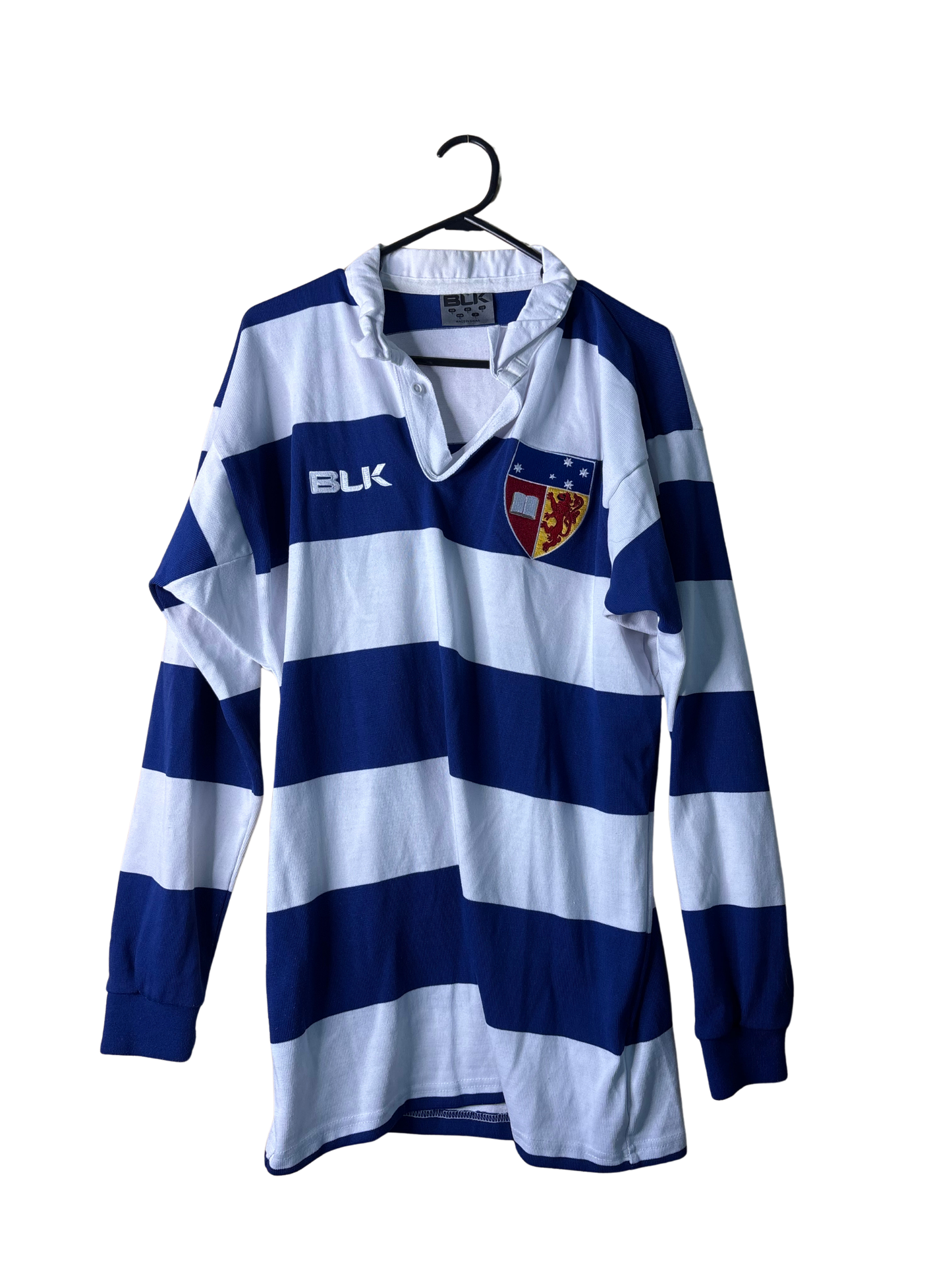 Blue & White Striped Long Sleeve Jersey