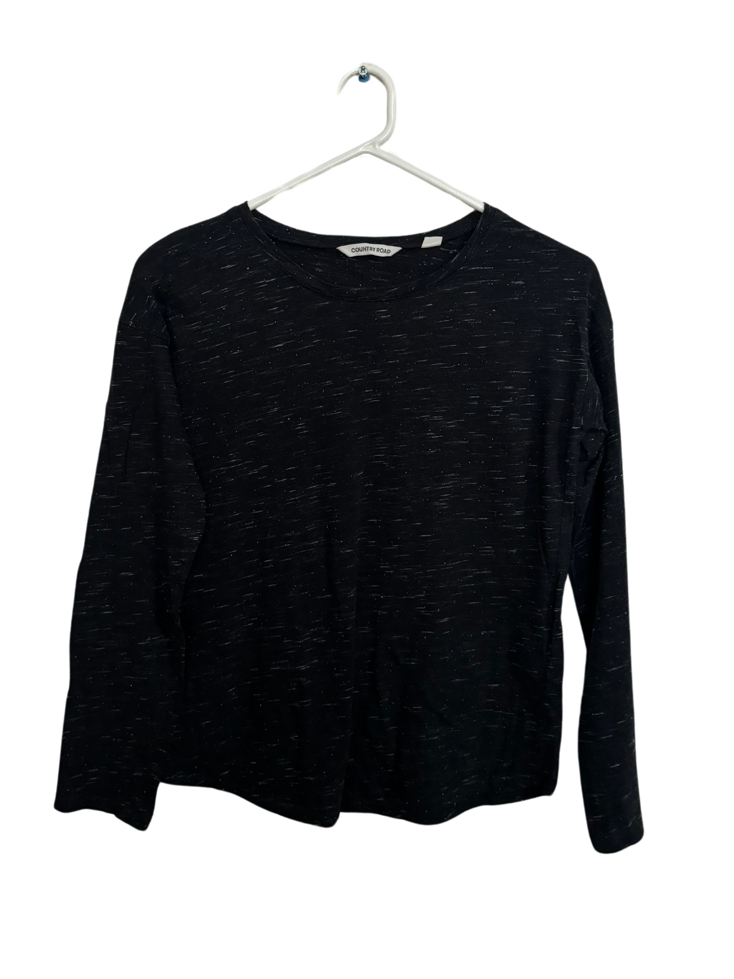 Black & White Marle Long Sleeve Top