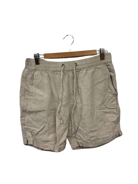 Cream Drawstring Shorts