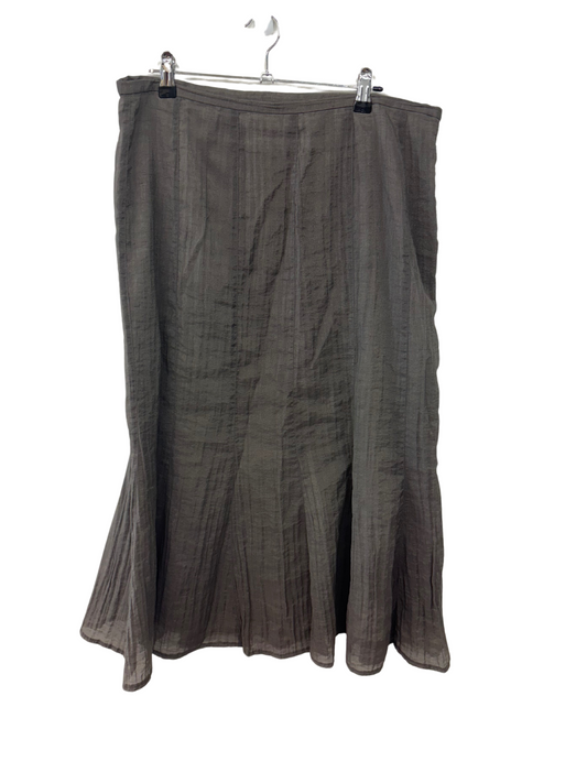 Dark Grey Sparkly Midi Skirt