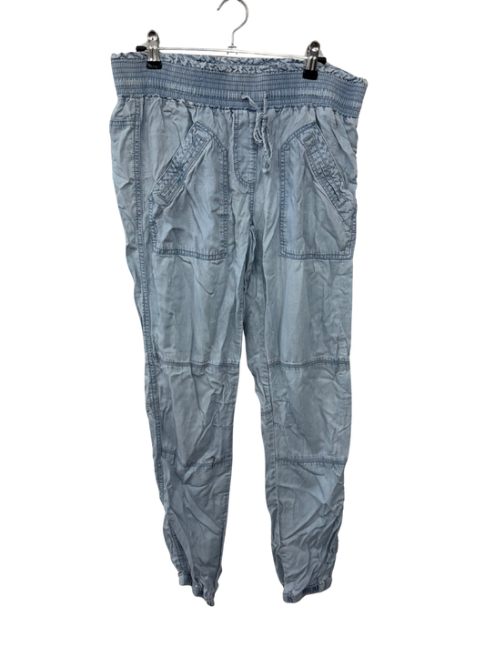 Light Blue Tapered Cargo Pants