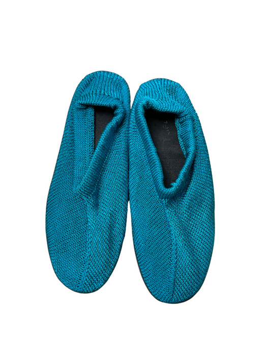 Teal Woven Shoes