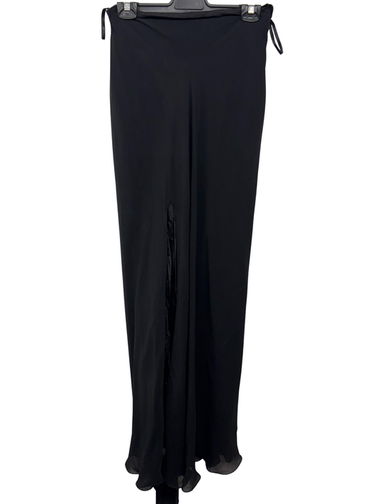 Vintage Black Strapless Skirt/Dres with Split and Train