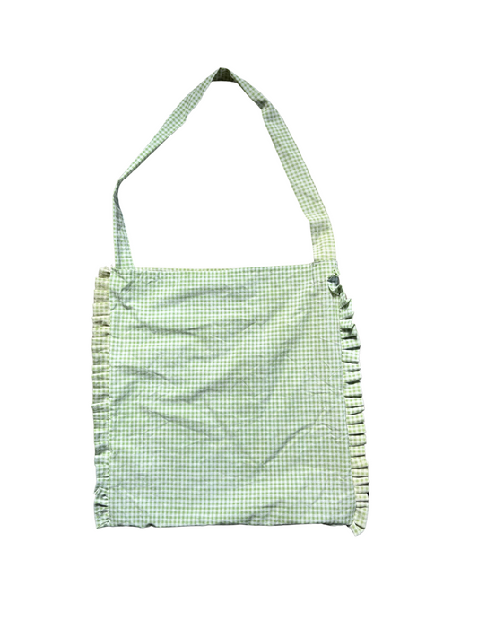 ASTER STORE X BLOOM BAG #2 / Green Check Tote Bag