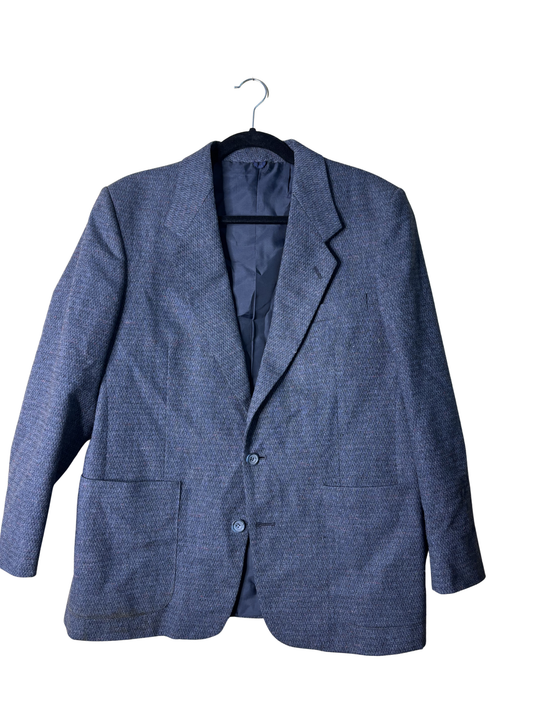 Vintage Dark Blue Blazer Jacket