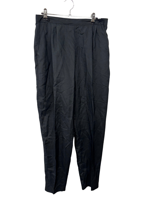 Vintage Black Highwaisted Tapered Pants