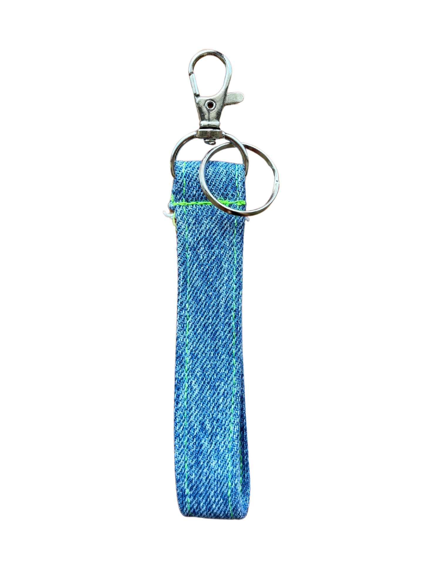 Denim Keyring / Light Blue