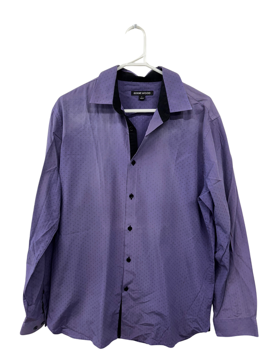 Vintage Purple Long Sleeve Button Up Shirt