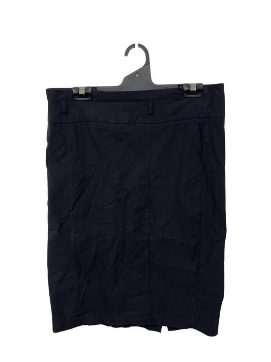 Vintage Black Pencil Stretchy Knee Length Skirt