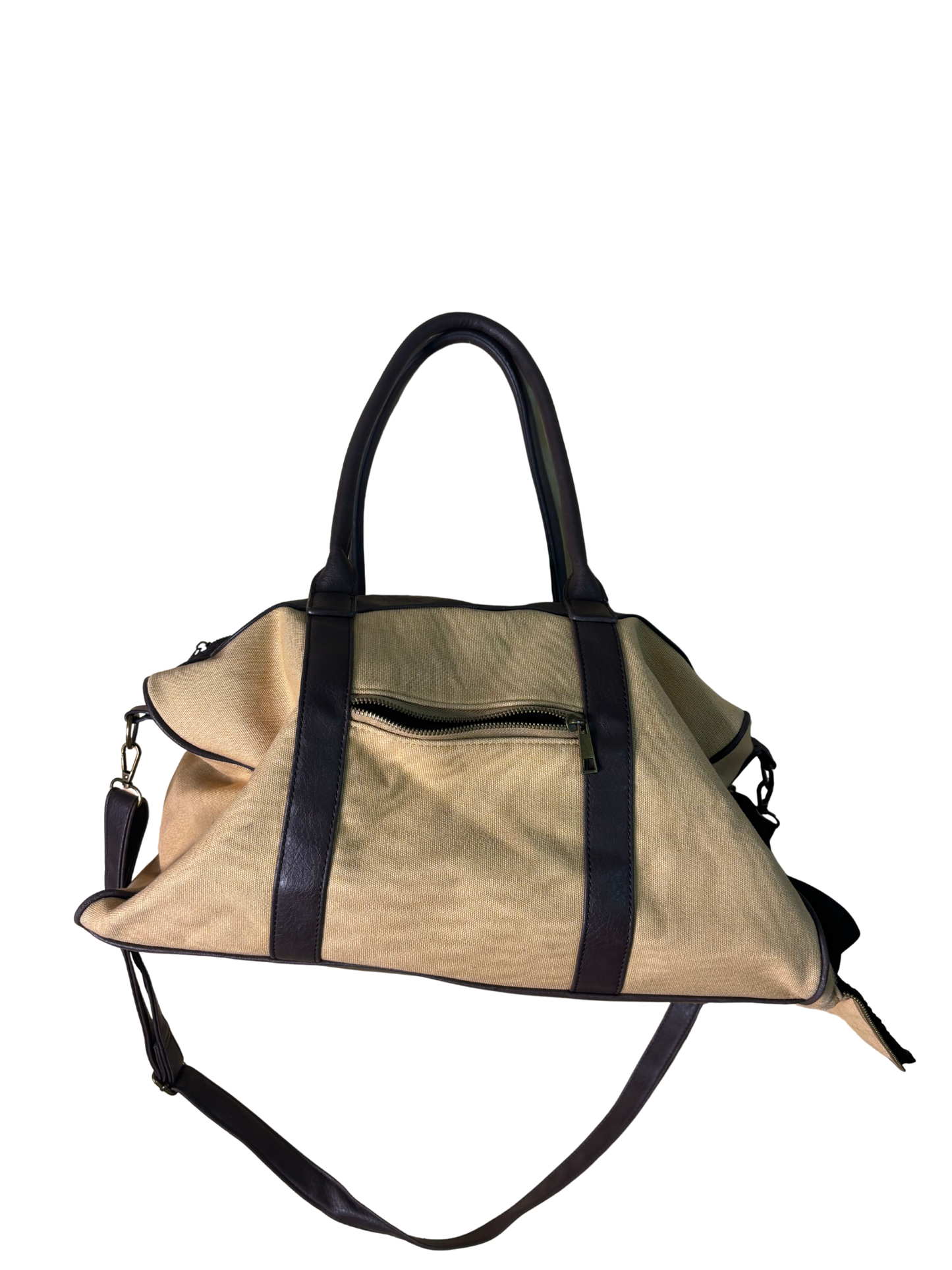 Yellow & Brown Medium Sized Bag