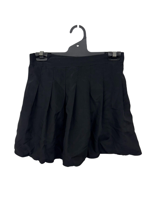 Black Pleated Mini Skirt