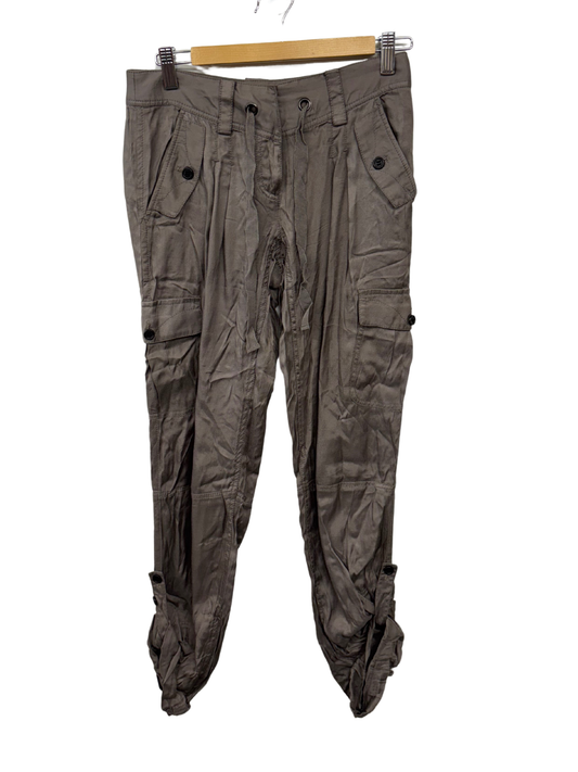 Taupe/Grey Low Rise Cargo Pants