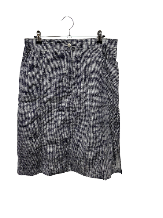 Vintage Blue & White Knee Length Cargo Skirt
