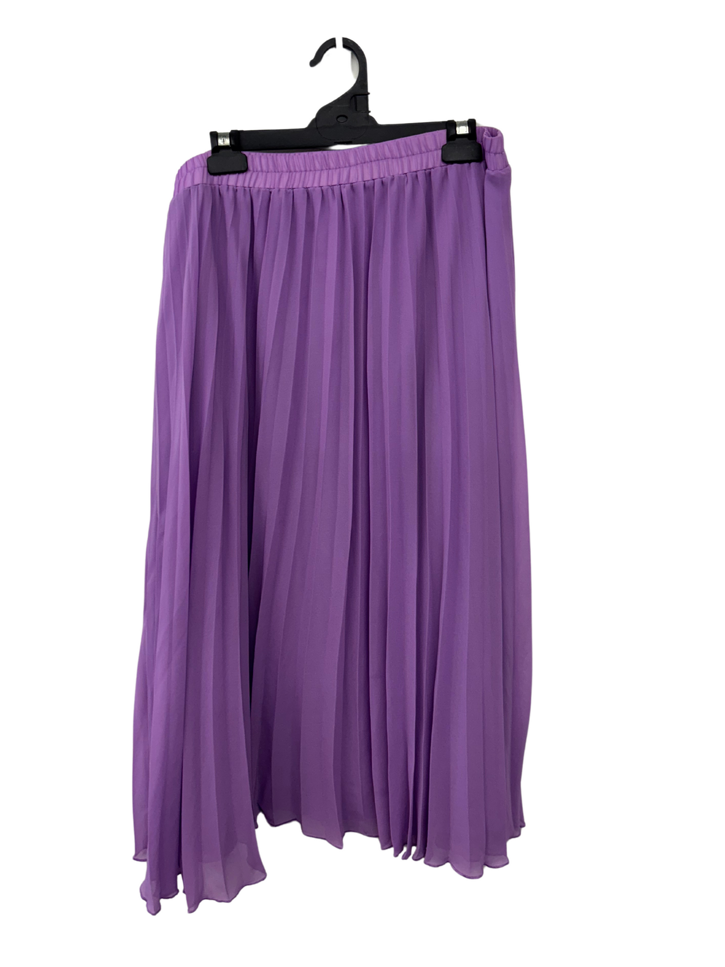 Light Purple Pleated Midi Skirt