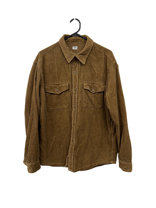 Tan Corduroy Button Up Shirt/Jacket