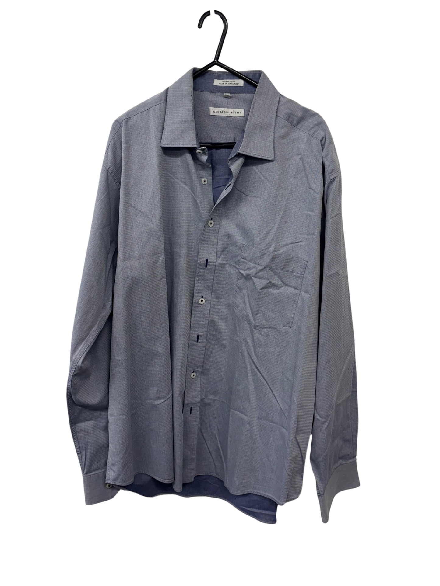 Blue Long Sleeve Button Up Shirt