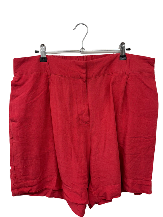 Red High Waisted Shorts