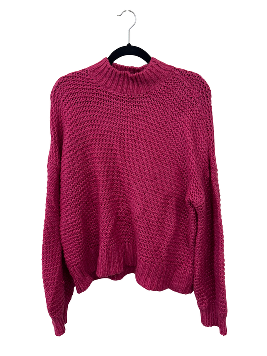 Hot Pink Chunky Knit Jumper