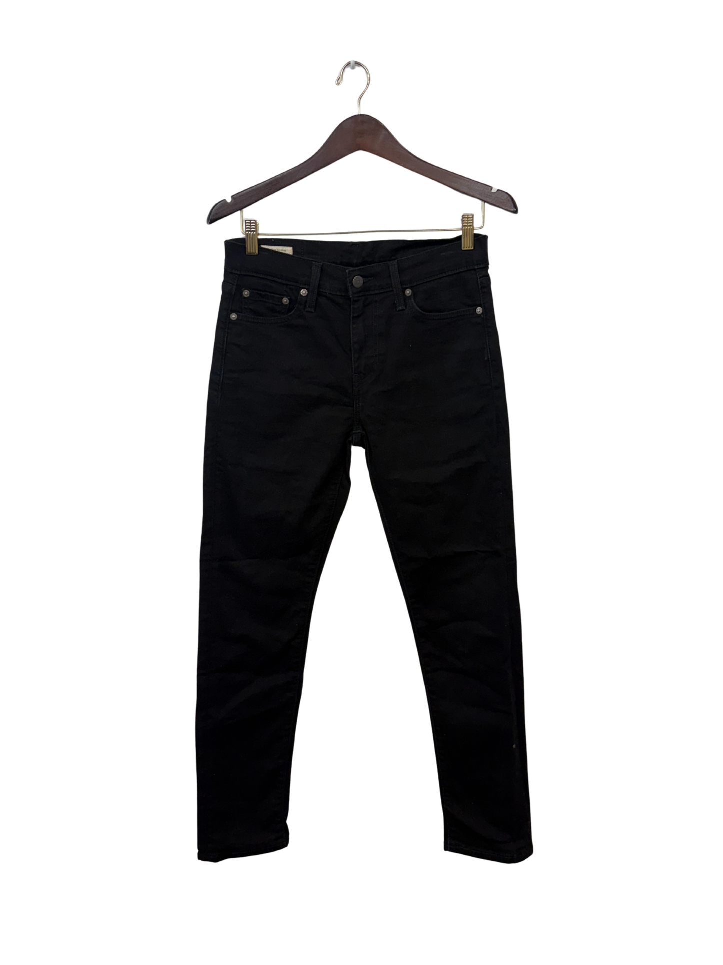 Black Mid Rise Skinny Jeans