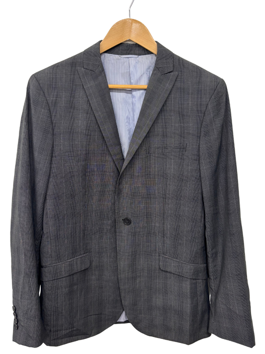 Grey Jacket with Shoulder Pads