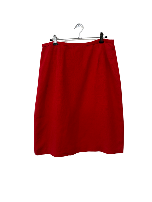 Vintage Red Midi Skirt