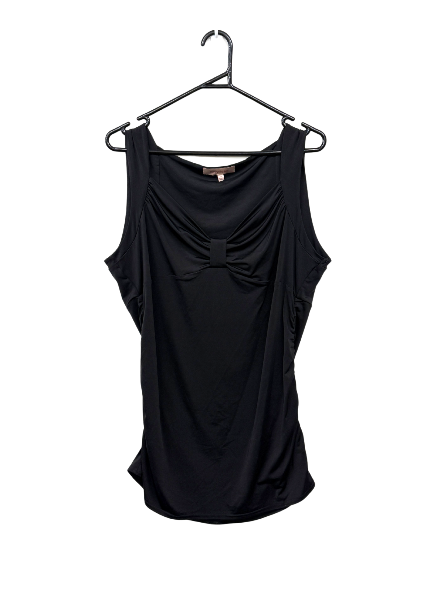Black Sleeveless Bow Detail Camisole