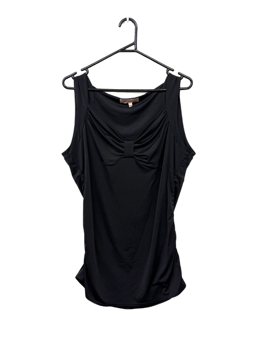 Black Sleeveless Bow Detail Camisole