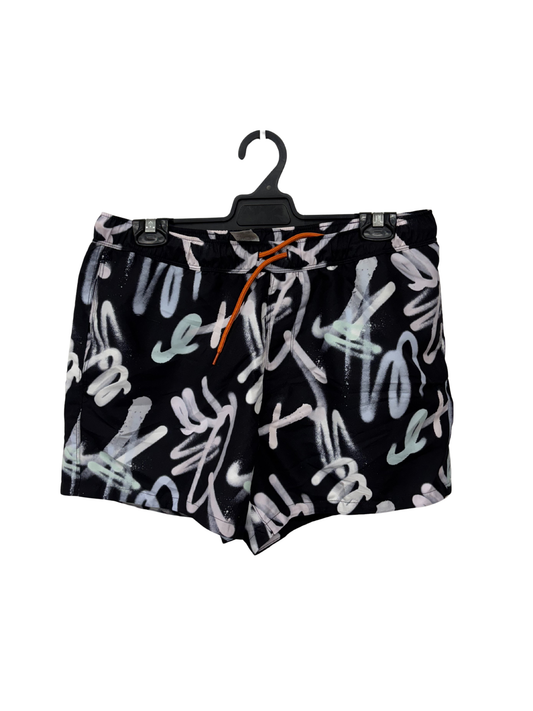 Black, White, Pink Graffiti Short Boardshorts